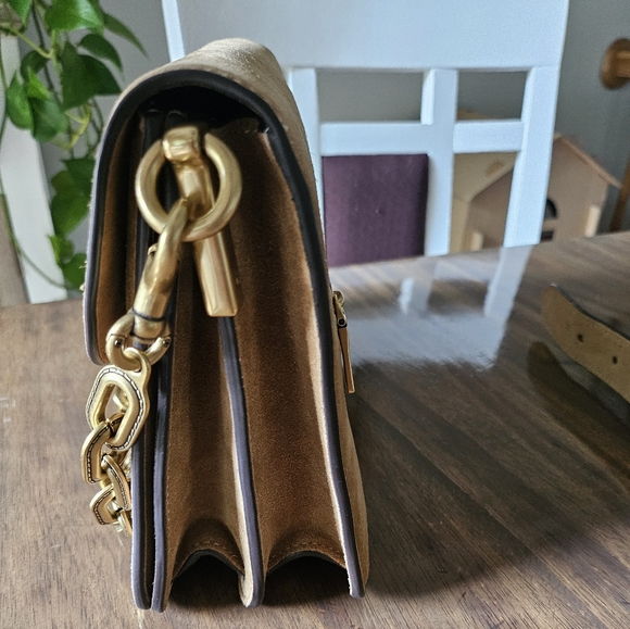 Coach Suede Chain Tabby Bag - Picture 4 of 12